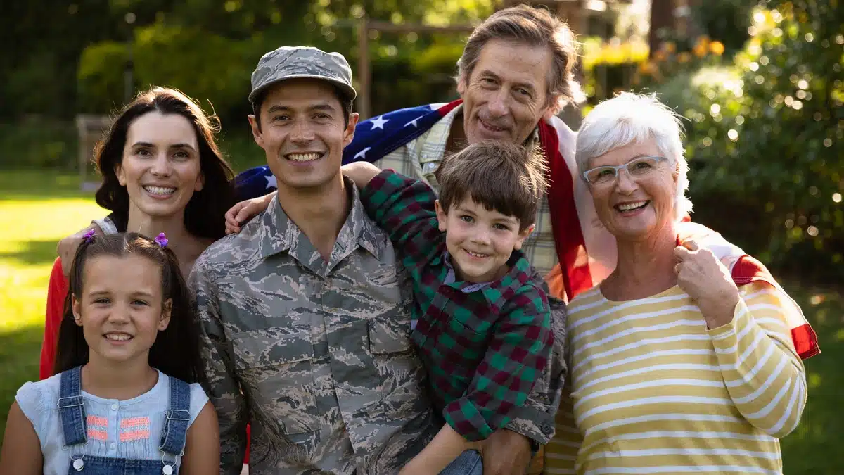 Tailored Addiction Treatment for Veterans and military - soldier with family